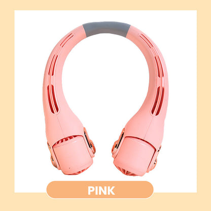 🍃 Neck Air Conditioner Fan – Ultra‑quiet, 360° rotating, 3 speeds. Hands‑free cooling, long battery. Summer essential!