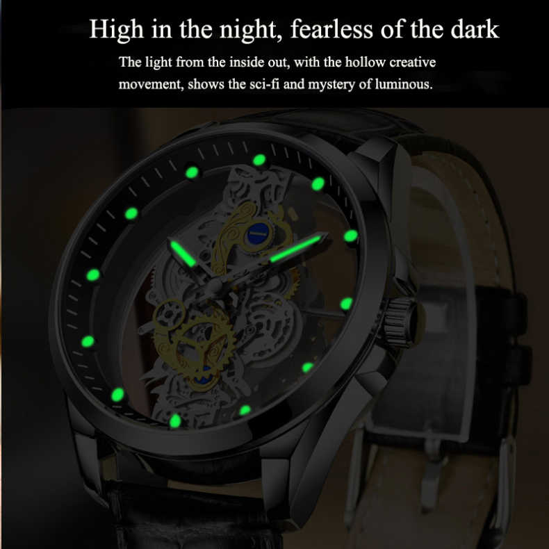 📢📢50% OFF !! ⏰Double-Sided Skeleton Automatic Tourbillon Non-Mechanical Movement Watches
