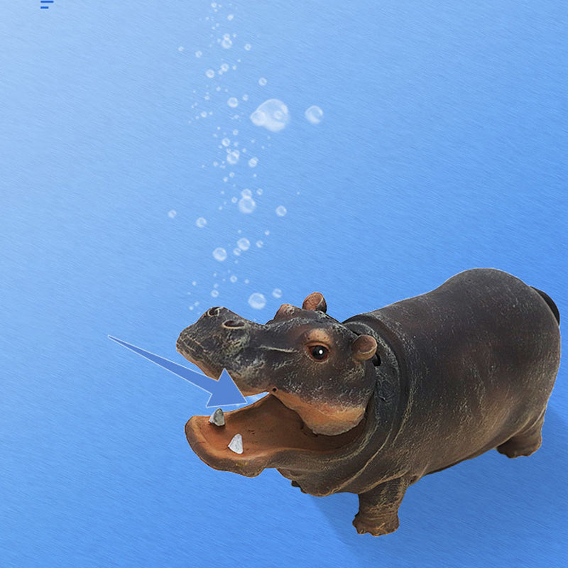 📢📢50% OFF !!⏰Fish Tank Hippo Bubble Decoration