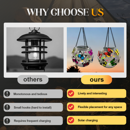 🎁2026 New Arrivals 50% OFF💥Solar Pendant Lamp Art Of Iron