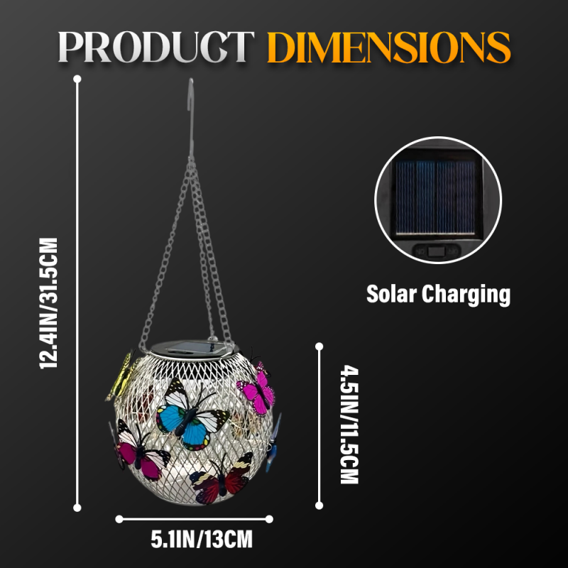 🎁2026 New Arrivals 50% OFF💥Solar Pendant Lamp Art Of Iron
