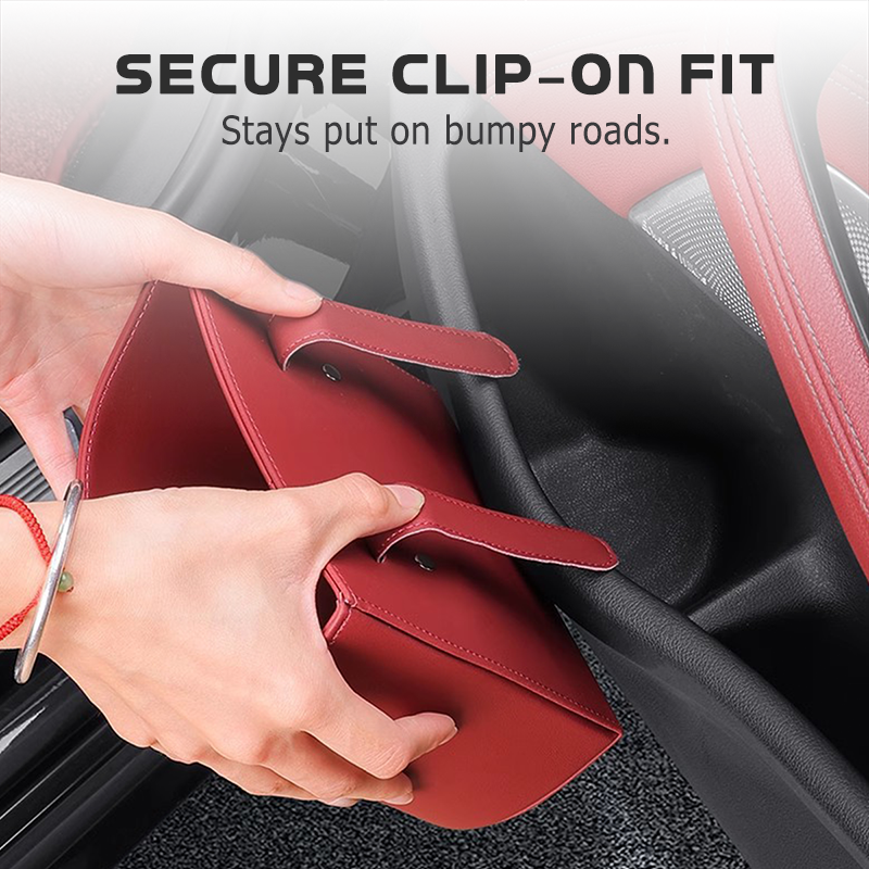 🥳2026 HOT SALE🥳💞50K+ SOLD!🚗🧺 49% OFF! Leather Car Door Cup Holder – Wide‑mouth opening, easy reach for drinks & phone. Clip‑on secure fit. PU leather, tough & stylish. 🛡️✨