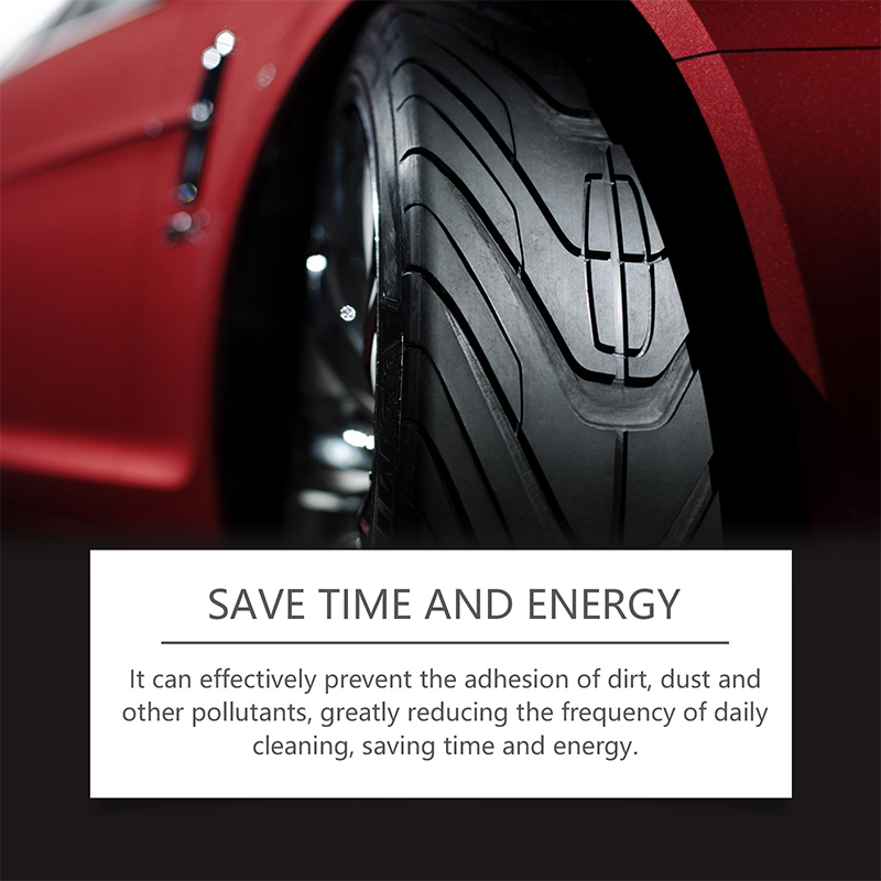 ✨ Tire wax – restores black gloss, blocks UV, repels dirt. Easy & Quick! 🚗