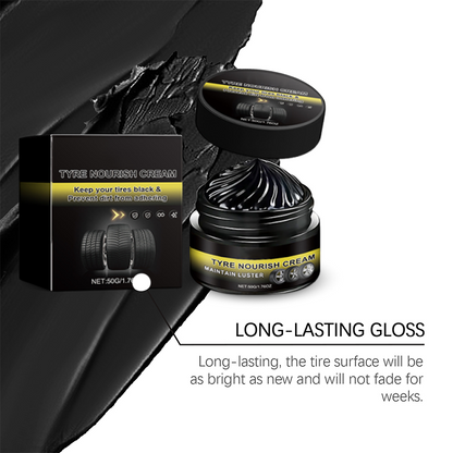 ✨ Tire wax – restores black gloss, blocks UV, repels dirt. Easy & Quick! 🚗