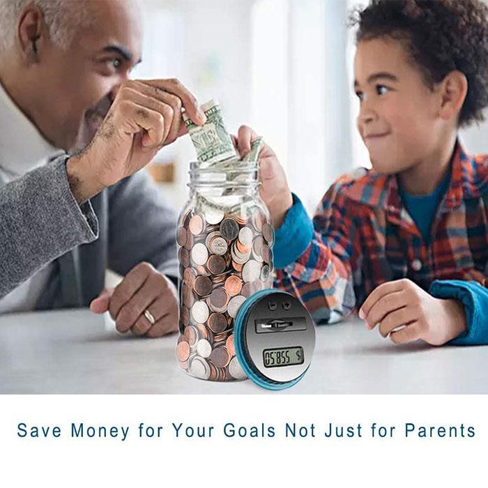 📢📢50% OFF !! ⏰Watch Savings Grow – Digital Money Box with Auto Coin Counting & Target Setting