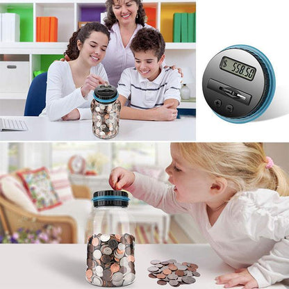 📢📢50% OFF !! ⏰Watch Savings Grow – Digital Money Box with Auto Coin Counting & Target Setting
