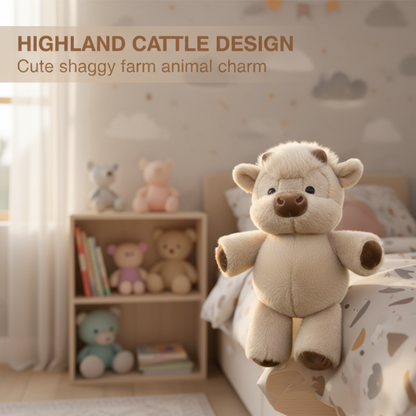 💞Gift Idea Hot Sale 59% OFF🎁🐮Adorable & Furry Highland Cattle Soft Toy🐷