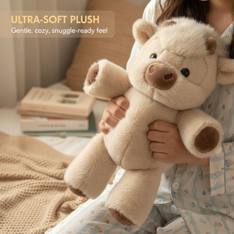 💞Gift Idea Hot Sale 59% OFF🎁🐮Adorable & Furry Highland Cattle Soft Toy🐷