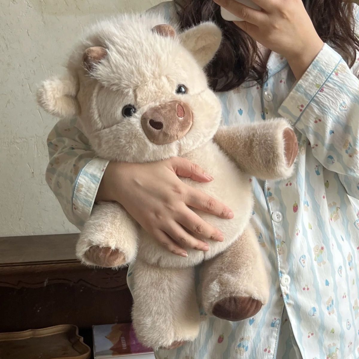 💞Gift Idea Hot Sale 59% OFF🎁🐮Adorable & Furry Highland Cattle Soft Toy🐷
