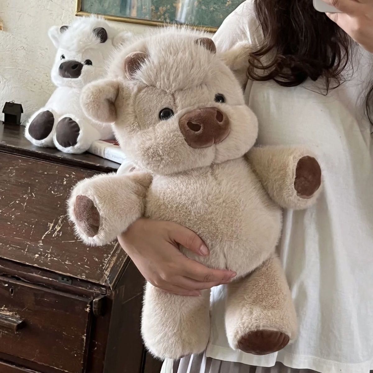 💞Gift Idea Hot Sale 59% OFF🎁🐮Adorable & Furry Highland Cattle Soft Toy🐷