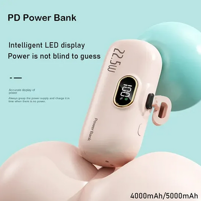 ⚡ChargeGo™ 5000mAh Mini Power Bank – Ultra-Portable & Universally Compatible🔋📱