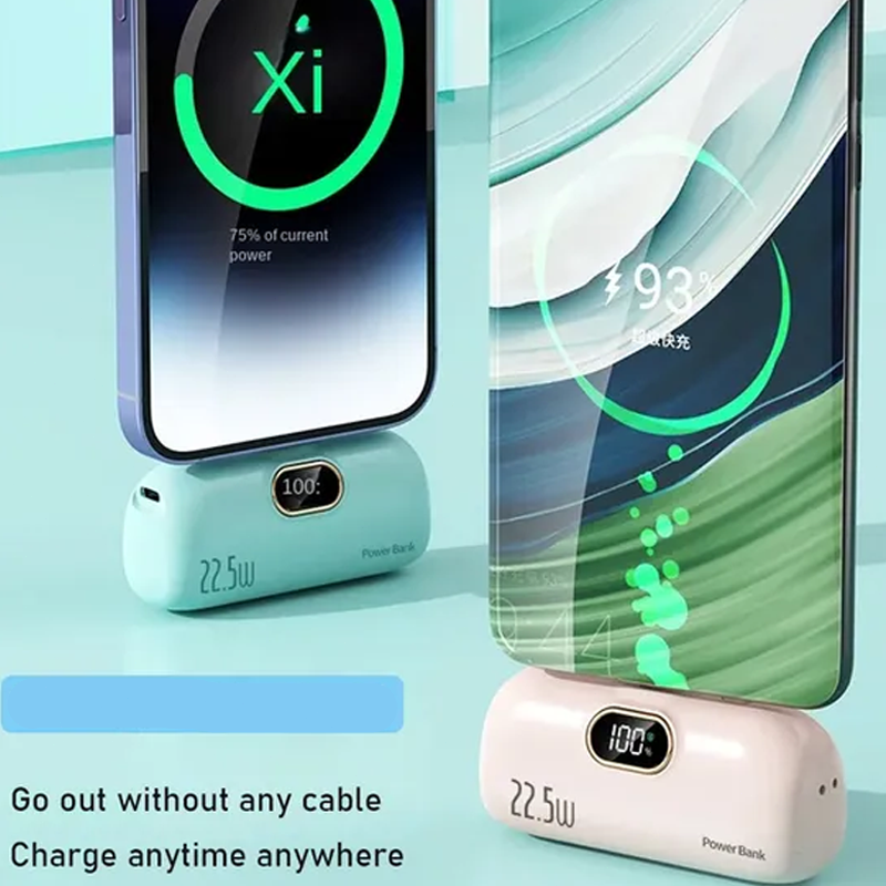 ⚡ChargeGo™ 5000mAh Mini Power Bank – Ultra-Portable & Universally Compatible🔋📱