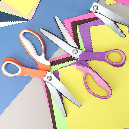 🔥HOT SALE 50% OFF🎁✂️ Pinking Shears Scissors – Stainless Steel, Ergonomic Cushioned Handles – Perfect for Sewing, Quilting & Scrapbooking! 🧵💨