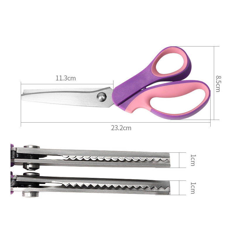 🔥HOT SALE 50% OFF🎁✂️ Pinking Shears Scissors – Stainless Steel, Ergonomic Cushioned Handles – Perfect for Sewing, Quilting & Scrapbooking! 🧵💨