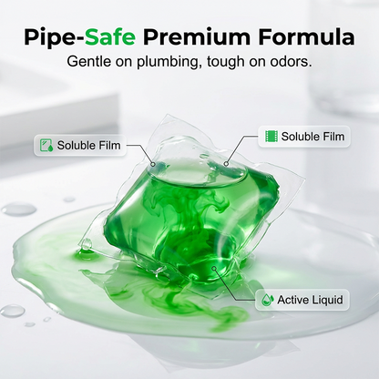 🥳2026 HOT SALE🥳💞50K+ SOLD!🏠💧 50% OFF! Drain Deodorizer Pods – Bio‑enzyme formula neutralizes smells at the source. Instant fresh scent, no harsh chemicals. Say goodbye to embarrassing odours. 🚰✅