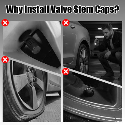 📢📢50% OFF !! ⏰🌟 2026 Sale — Over 57,500 Sold! 🚗 4PCS Glow-in-The-Dark Car Tire Valve Cap