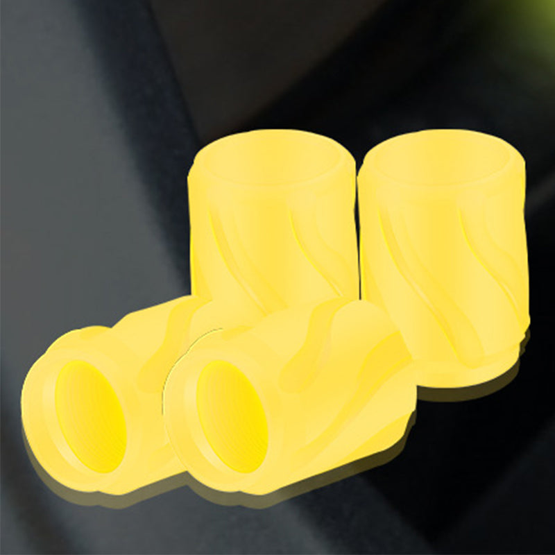📢📢50% OFF !! ⏰🌟 2026 Sale — Over 57,500 Sold! 🚗 4PCS Glow-in-The-Dark Car Tire Valve Cap