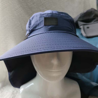 UPF 50+ Wide Brim Sun Hat with Neck Flap