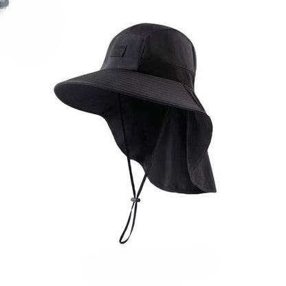 UPF 50+ Wide Brim Sun Hat with Neck Flap