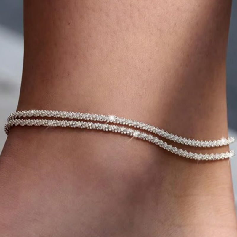 🎁New Arrivals 49% OFF💥Dainty Layered Waterproof Anklet