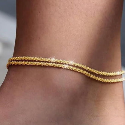🎁New Arrivals 49% OFF💥Dainty Layered Waterproof Anklet