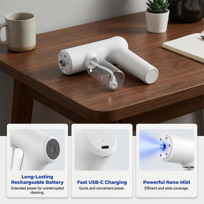 🦠 50% OFF NOW! 🚫 Cordless Nano Atomizer – Touchless Disinfecting, Blue Light – For Home, Office & Car 🏠