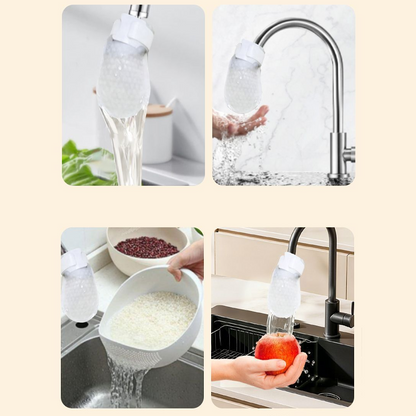 ⏰60%OFF⚡50K+ SOLD!💥Anti-Splash Kitchen Faucet Cotton Filter for Sediment & Rust Removal