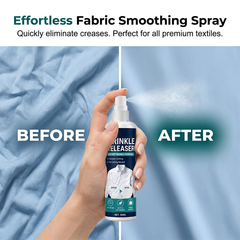 👔 BUY 1 GET 1 FREE! ✨ Instant wrinkle release – no iron, travel-ready, static-free & fresh.