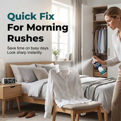 👔 BUY 1 GET 1 FREE! ✨ Instant wrinkle release – no iron, travel-ready, static-free & fresh.