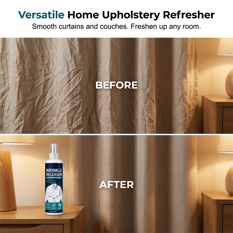 👔 BUY 1 GET 1 FREE! ✨ Instant wrinkle release – no iron, travel-ready, static-free & fresh.