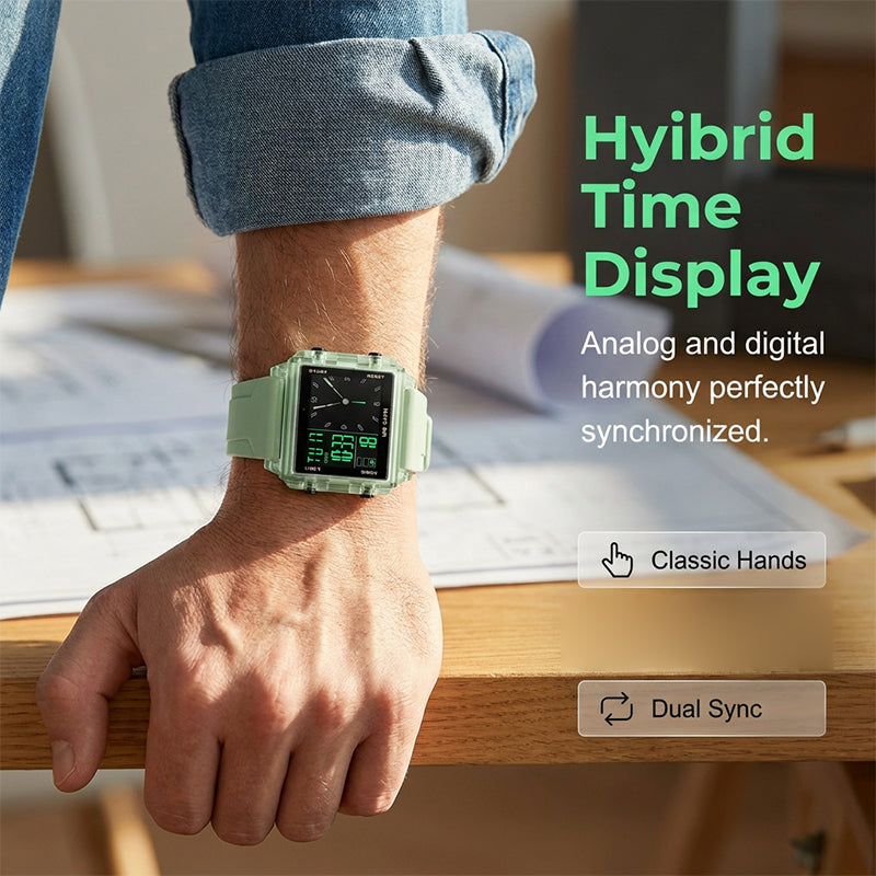 ⌚ 48% OFF NOW! 💥 Water-Resistant Transparent Digital Watch – 50M, luminous display & hybrid design – Perfect for sports & daily wear ✨