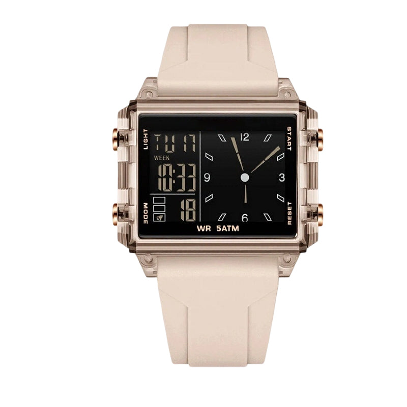 ⌚ 48% OFF NOW! 💥 Water-Resistant Transparent Digital Watch – 50M, luminous display & hybrid design – Perfect for sports & daily wear ✨