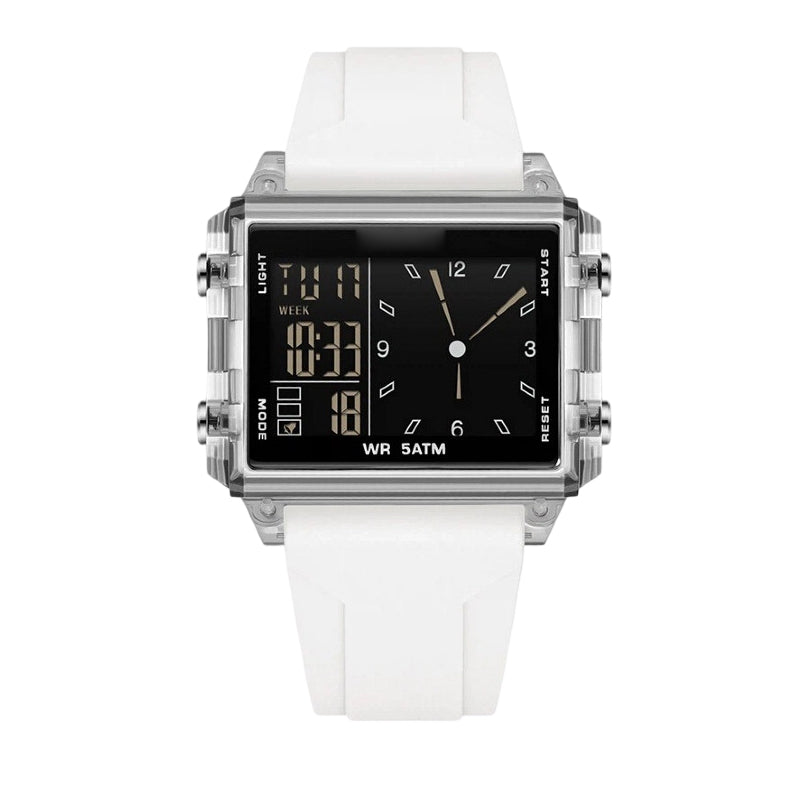 ⌚ 48% OFF NOW! 💥 Water-Resistant Transparent Digital Watch – 50M, luminous display & hybrid design – Perfect for sports & daily wear ✨