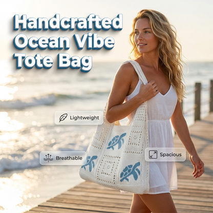 🏆LAST DAY SALE 47% OFF🔥Turtle Pattern Crochet Tote Bag