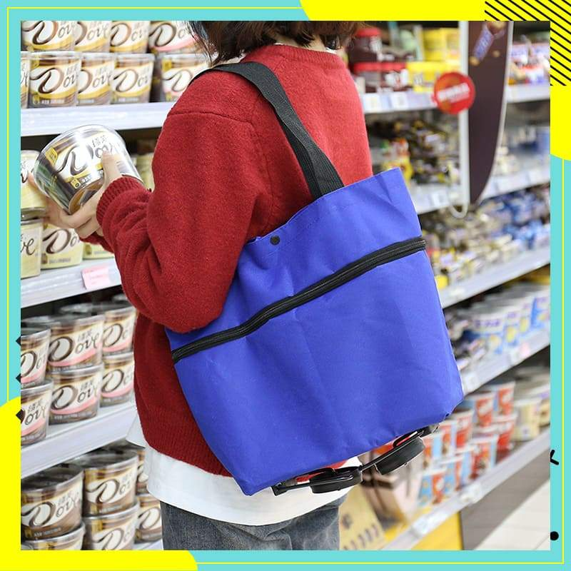 📢📢49% OFF !! ⏰2-in-1 Foldable Shopping Cart