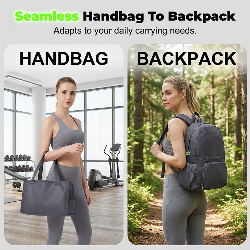 🎒 Get 50% off now! Foldable 3-in-1 travel bag—combining a backpack, handbag, and tote—lightweight, water-resistant, and perfect for travel 🧳✨