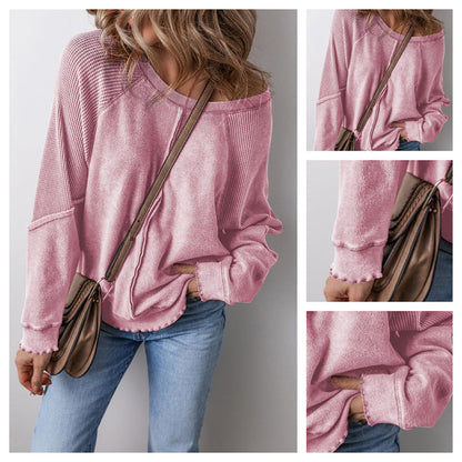 📢📢40% OFF !! ⏰Women’s Casual Round Neck & Long Sleeve Top