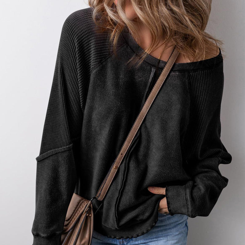 📢📢40% OFF !! ⏰Women’s Casual Round Neck & Long Sleeve Top