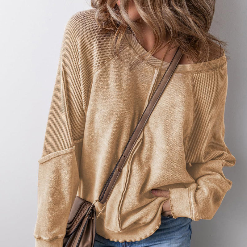 📢📢40% OFF !! ⏰Women’s Casual Round Neck & Long Sleeve Top