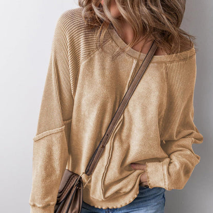 📢📢40% OFF !! ⏰Women’s Casual Round Neck & Long Sleeve Top