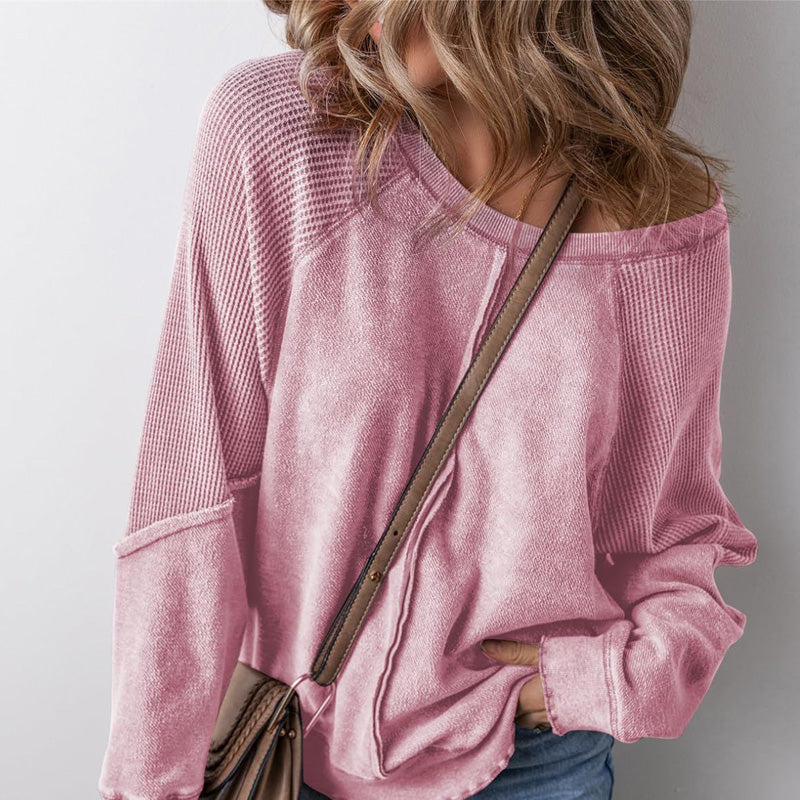 📢📢40% OFF !! ⏰Women’s Casual Round Neck & Long Sleeve Top