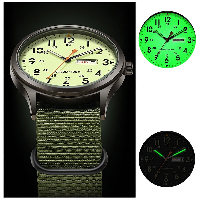 🎁2026 New Arrivals 45% OFF💥Men's Quartz Watch with Luminous Display – Dual Glow, 30M Water Resistant, Date Window 🕶️