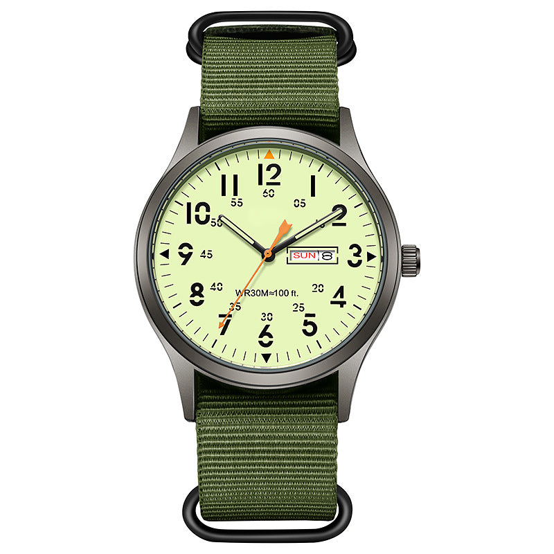 🎁2026 New Arrivals 45% OFF💥Men's Quartz Watch with Luminous Display – Dual Glow, 30M Water Resistant, Date Window 🕶️