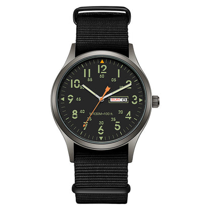 🎁2026 New Arrivals 45% OFF💥Men's Quartz Watch with Luminous Display – Dual Glow, 30M Water Resistant, Date Window 🕶️