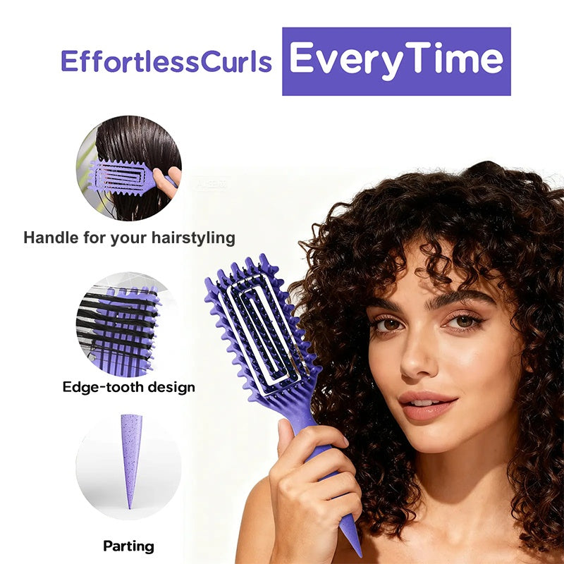 📢📢46% OFF !! ⏰Ventilated Detangling Brush for Curly Hair