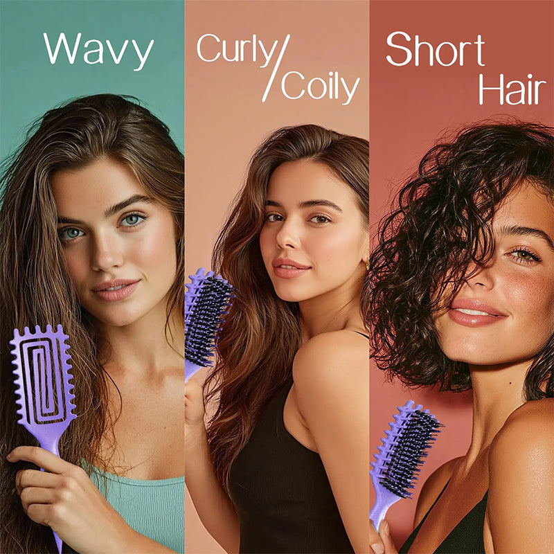 📢📢46% OFF !! ⏰Ventilated Detangling Brush for Curly Hair