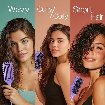📢📢46% OFF !! ⏰Ventilated Detangling Brush for Curly Hair