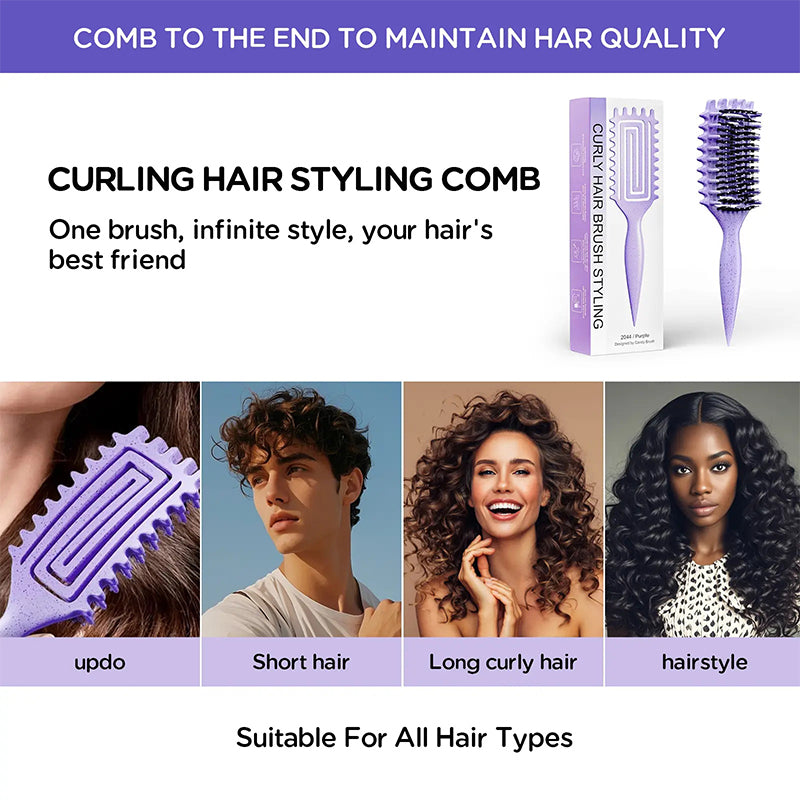 📢📢46% OFF !! ⏰Ventilated Detangling Brush for Curly Hair