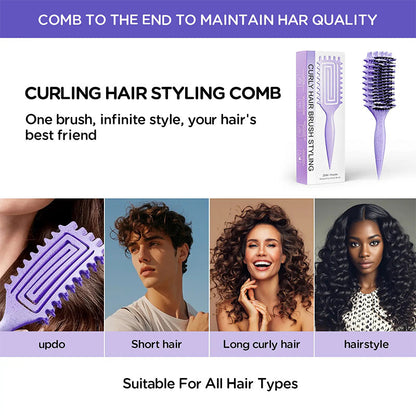 📢📢46% OFF !! ⏰Ventilated Detangling Brush for Curly Hair