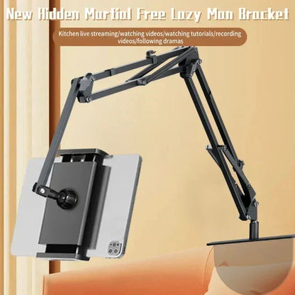 📢📢40% OFF !! ⏰🤖 Hidden tablet stand – fits gaps, 4 joints, 360° rotation, hands-free!